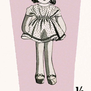 Vintage Doll (Soft Toy) Approimately 12" High, Sewing Pattern, 1950 (PDF) Pattern, Weldons 152881