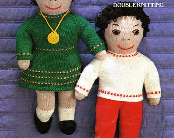 Knitted Dolls Pattern Emu 6765