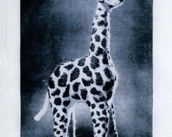 Vintage Soft Toy Giraffe Knitting Pattern Bestway 943