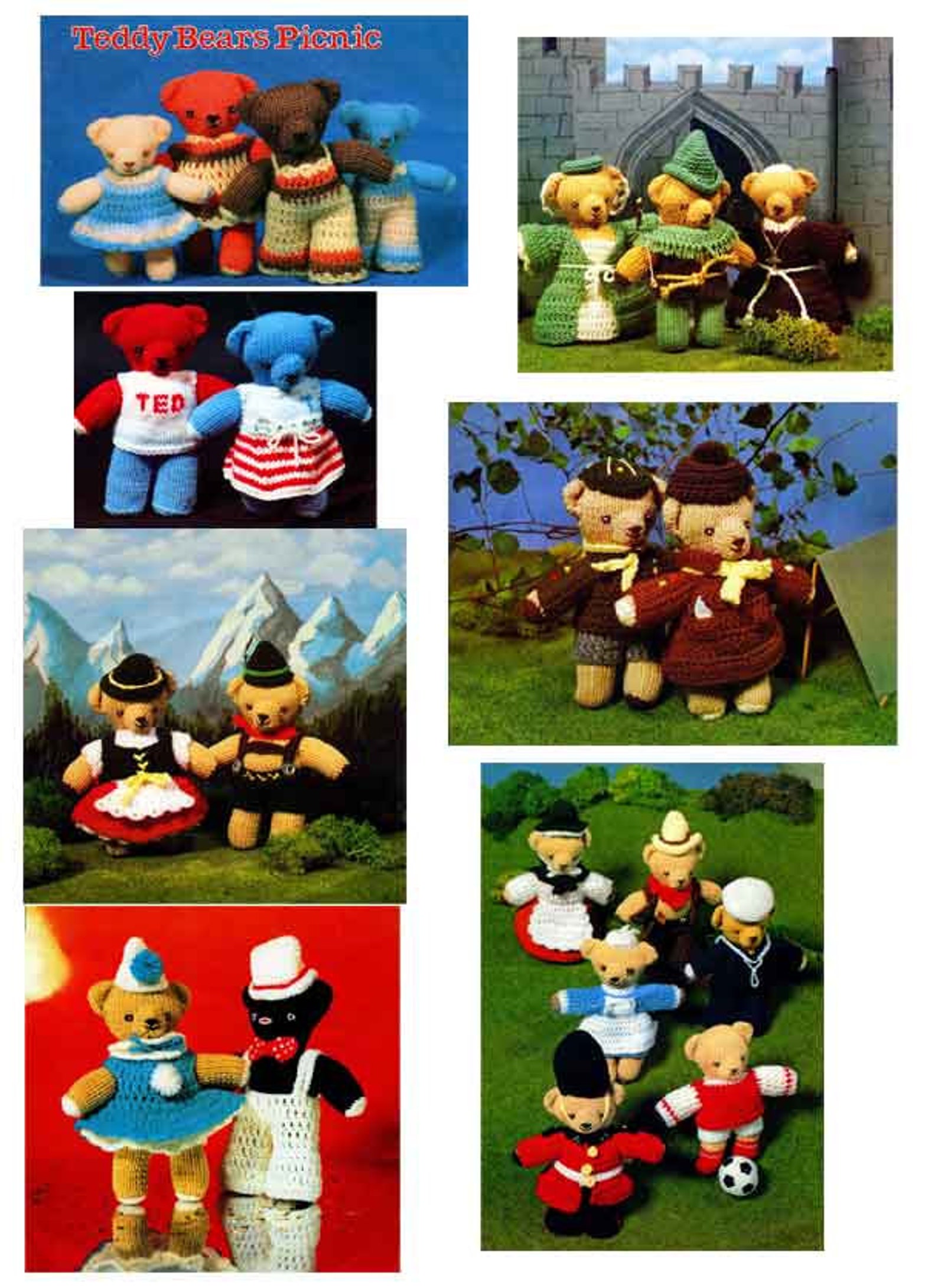 Vintage Soft Toys 22 for You to Make Knitting/crochet Etsy UK