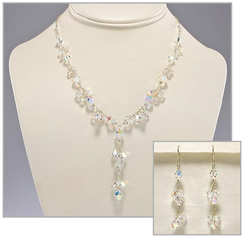 Statement Bejewel 3 PC Necklace Bridal Set