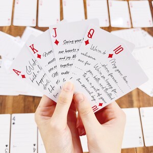 Gastgeschenke - Gästebuch Spielkarten, Hochzeitsgästebuch, Abschlussfeier Foto Spielkarten, Erinnerungsgeschenk für Sie und Ihn