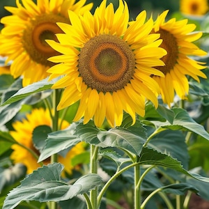 巨大なヒマワリの種 Helianthus Annuus 高く枝分かれした蜂に優しい花
