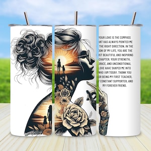 Mother’s Day Tumbler Wrap, 20oz Self Love PNG, Daily Affirmations Sublimation, Digital Download, Straight Tumbler Design