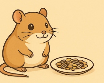 Gerbil Superfood Mix: fruits, dried greens, barley, oats, quinoa, maize, flax seed, linseed, millet Sunflower, pumpkin seed, Kelp SHUNAMITE!