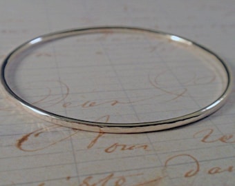 Hammered Sterling Silver Bangle Simply Stunning