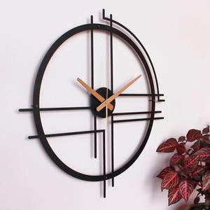 Wall Clock, Metal Large Wall Clock, Modern Wall Decor, Oversized Livingroom  Clock, Silent Clocks For Wall, Minimalist Wall Clock