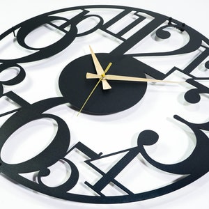Perfect Metal Clock, Industrial Non Ticking Wall Clock, Handmade Gift: Unique Wall Decor for Any Room, Wall Clock to Impress Your Loved Ones