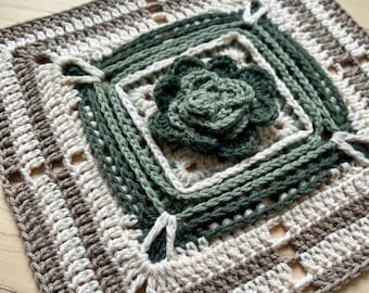 PDF 12in Crochet Flower Granny Square