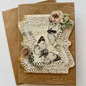 Happy Mother’s Day collaged card handmade gift for her