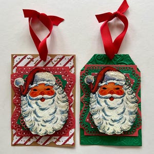 2er Set Weihnachtsanhänger Geschenkanhänger Dekoration Baumschmuck