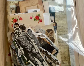 Ephemera pack vintage images for junk journal or collaging