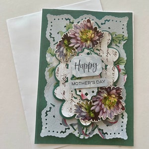 Happy Mother’s Day collaged card handmade gift for her