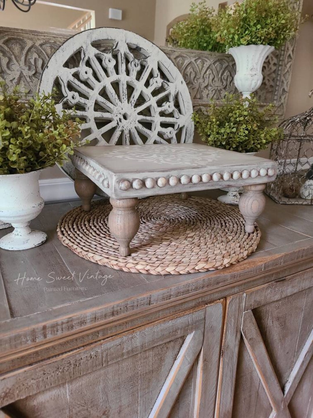 Wood Farmhouse Table Riser Tray - Etsy