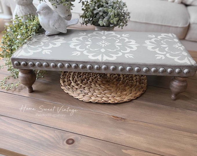 Wood Farmhouse Table Riser Tray - Etsy