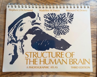 Vintage - Structure of The Human Brain: A Photographic Atlas - Third Edition 1989