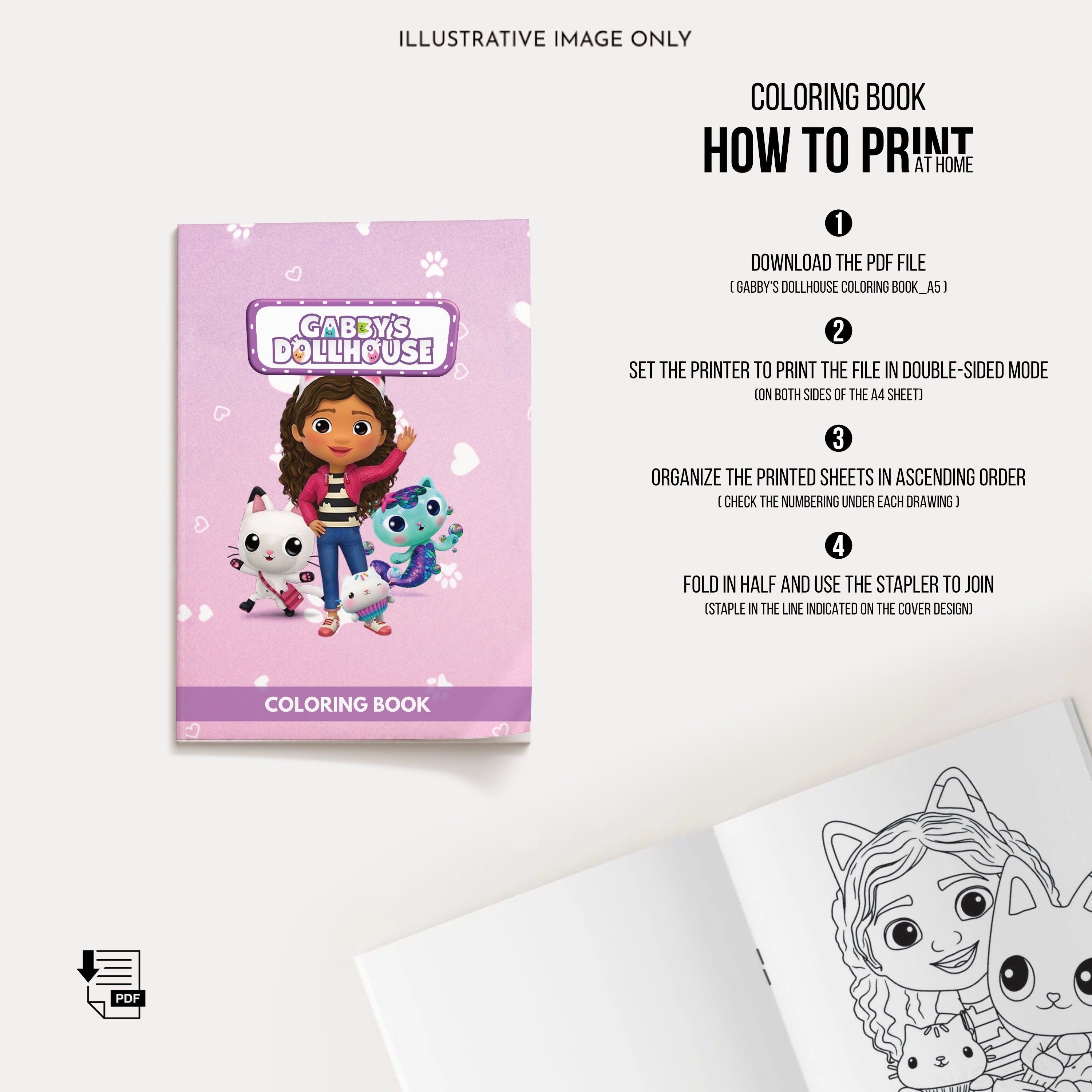 Gabby's Dollhouse 20 Coloring Pages, Gabby's Dollhouse Printable, Gabby ...