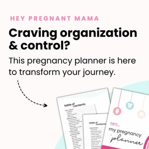 Printable Digital Pregnancy Planner | Created by an L&D nurse and fellow mom to be the ONLY resource you need for pregnancy and birth!