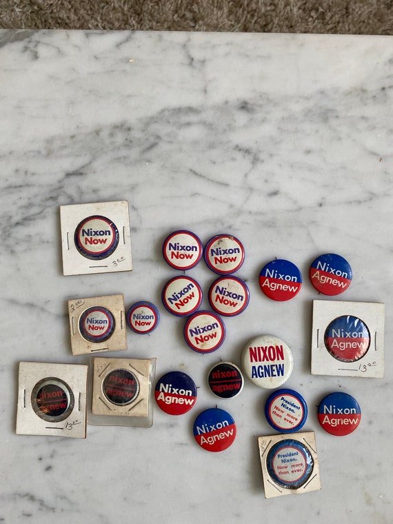 Nixon Agnew- lot of political buttons(20)
