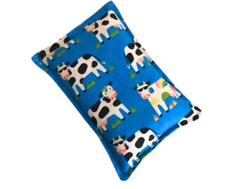 Microwave Rice Heating Pad, Cute Cow Rice Bag, Dorm Heat Pack, Corn Heating Pad, Eye Pillow, Autoimmune Gift, Thinking of You Gift Package