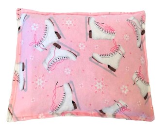 Heating Pad Corn Bag Pink Ice Skates Gift Microwavable Heat Pack  Corn Sack,  Hot Pack, Heat Therapy, Cold Freezer, Heating Cooling