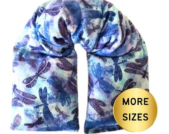 Dorm Room Gift, Corn Bag Heating Pad, Lavender Microwave Heat Heated Bags, Neck Wrap Warmer, Dragonfly Gifts for Her, Birthday Gift For Mom