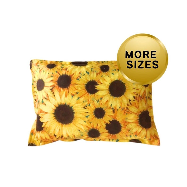 Sunflower Spa Gift For Her, Corn Bag Heating Pad, Self Care Package, Mother's Day Gift For Mom, Soothing Cramp Pack, Heated Bag Gift For Her image 1