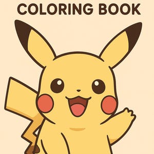 Pikachu Coloring Book PDF