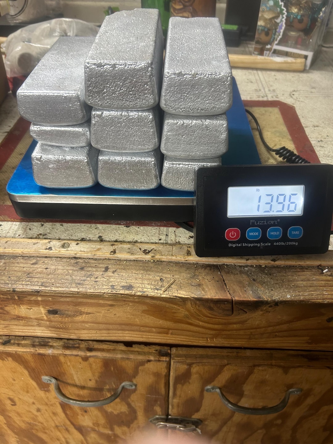 14lbs Hand Poured Aluminum Ingots - Etsy