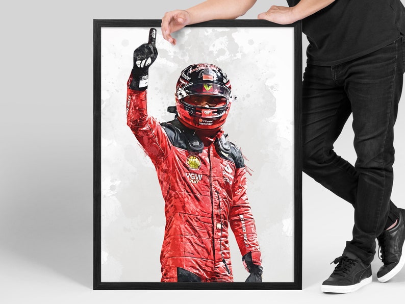 Carlos Sainz Ferrari Singapore 2023 Poster/canvas Print, Formula 1 ...