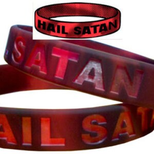 Patch Hail Satan Slogan Pentagram Church Metal Venom Mercyful Fate Ghost NFP039
