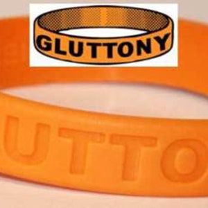 Gluttony Wristband Seven Deadly Sins Junk Food Drink Extravagance Waste TW001 image 1