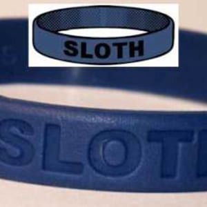 Sloth Wristband Seven Deadly Sins Idle Hands Laziness Animosity Devil Work TW005