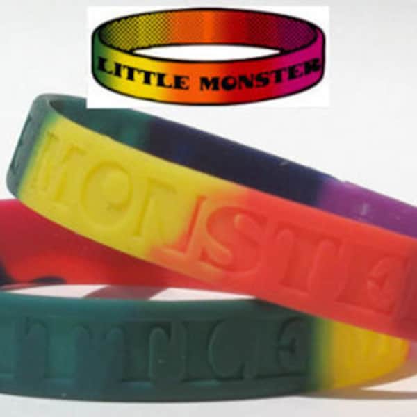 Little Monster Wristband Lady Gaga Fan Rainbow Colors LGBT Gay Pride Love TW024