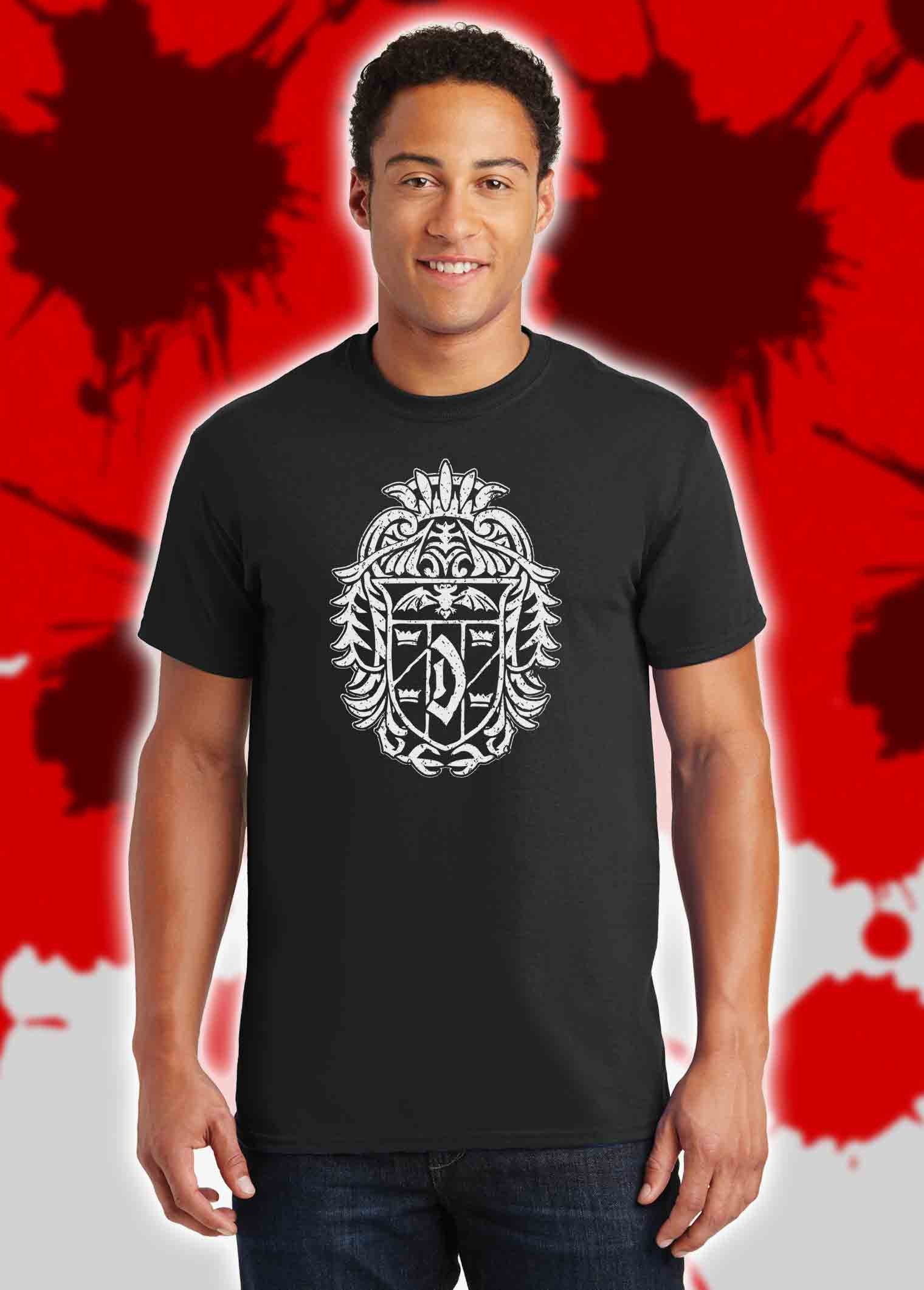 Dracula's Crest Shirt Vampire Dracula Gift Shop Tattoo Punk