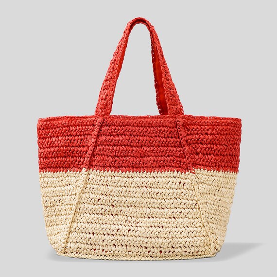 Casual Straw Woven Tote Bag Summer Designer Large Capacity Shoulder Handbas  New Fashion Beach Straw Bag Lady Travel Basket Purse
