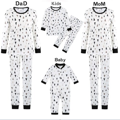 Family Matching Christmas Tree Pajamas Holiday Matching Etsy