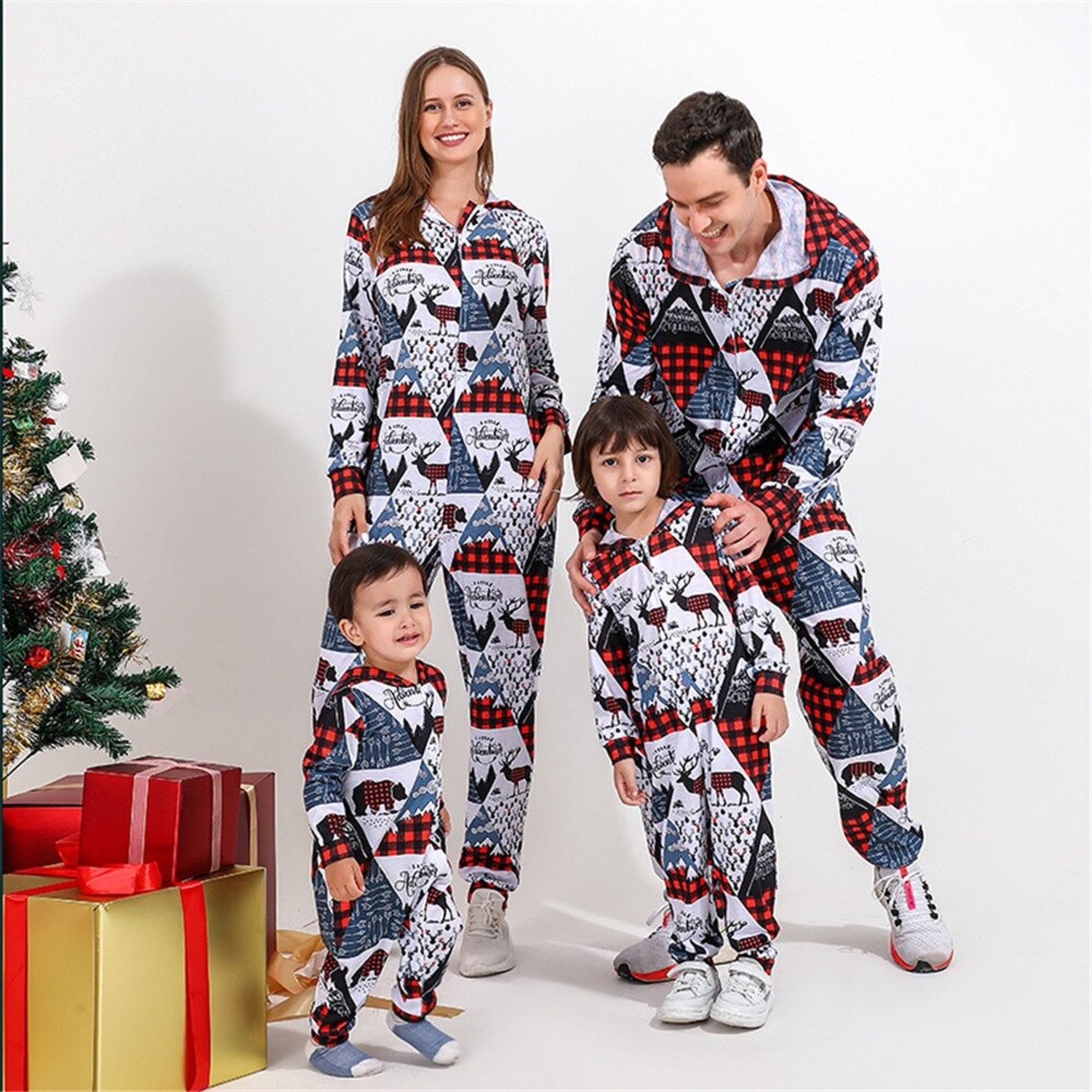 Men Clothing Sleepwear Multitrust Family Matching Mens Womens Kids Elk