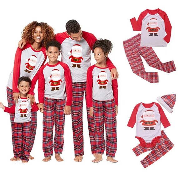Santa Claus Family Pajamas Clothing Set Christmas Family Matching