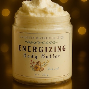 Aufgeschlagene Natürliche Energetisierende Körperbutter