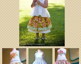 Edith Twirl Skirt Sewing Pattern (PDF) - Girls Size 2T-6