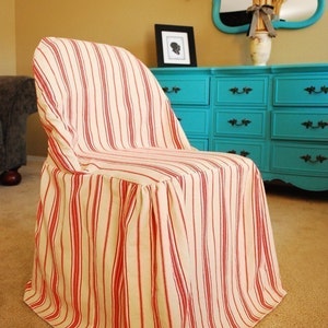 Slipcover Chic Folding Chair Cover PDF sewing pattern e-book image 2