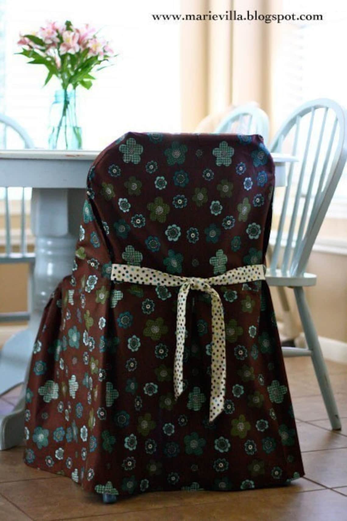 Slipcover Chic Folding Chair Cover PDF Sewing Pattern Ebook Etsy