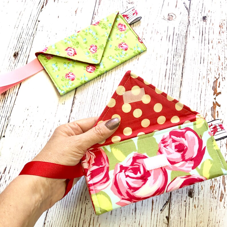 Envelope Wristlet Sewing Tutorial and Instructions PDF Pattern Instant Download Wallet Pattern Beginner Sewing Pattern Easy Sewing image 2