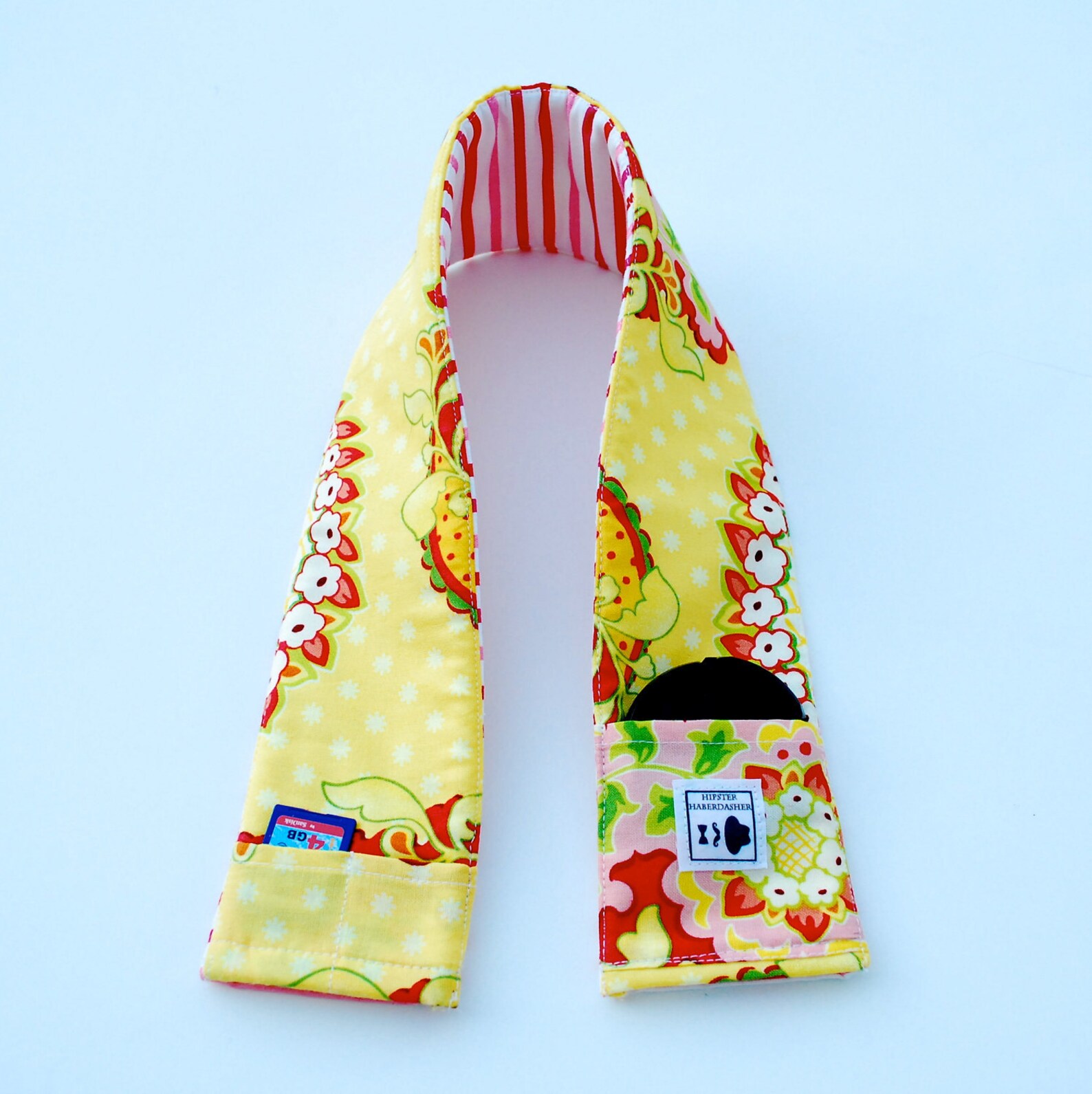 Camera Strap Cover Pattern/tutorial Padded With Ruffled and Pockets ...