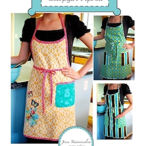 Shopgirl Apron PDF Sewing Pattern downloadable e-book (Child and Adult sizes), easy apron pattern, easy sewing tutorial, child apron pattern