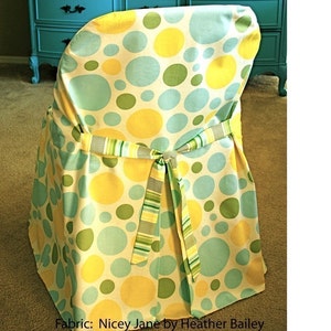 Slipcover Chic Folding Chair Cover PDF sewing pattern e-book image 4