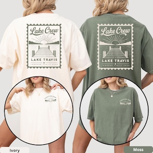 Comfort Colors Custom Family Lake Trip Shirt, Matching Group Lake Vacation Tee, Personalized Lake Crew Gift, Summer Camping Apparel image 2