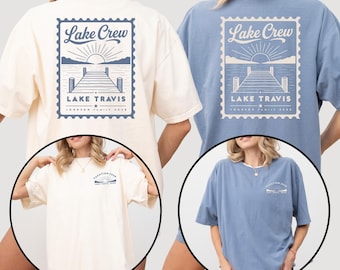 Comfort Colors Custom Family Lake Trip Shirt, Matching Group Lake Vacation Tee, Personalized Lake Crew Gift, Summer Camping Apparel