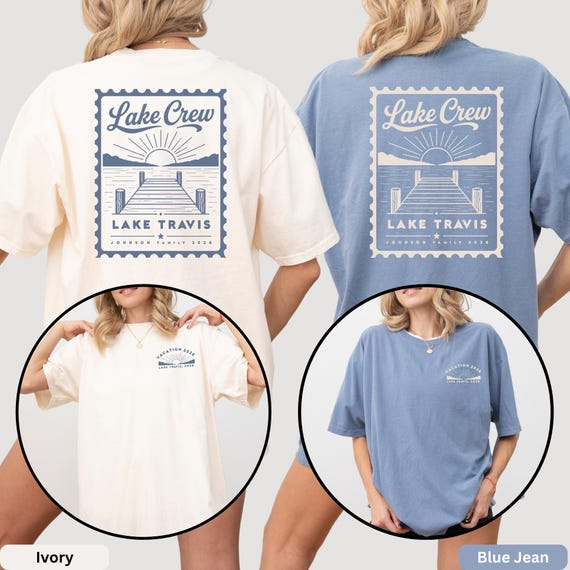 Comfort Colors Custom Family Lake Trip Shirt, Matching Group Lake Vacation Tee, Personalized Lake Crew Gift, Summer Camping Apparel